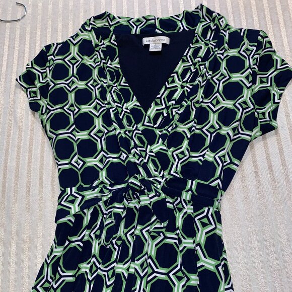 Liz Claiborne Geometric Patterned Midi Dress - Picture 1 of 6